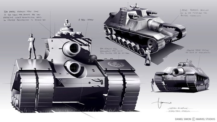 Tank design，design sketch，