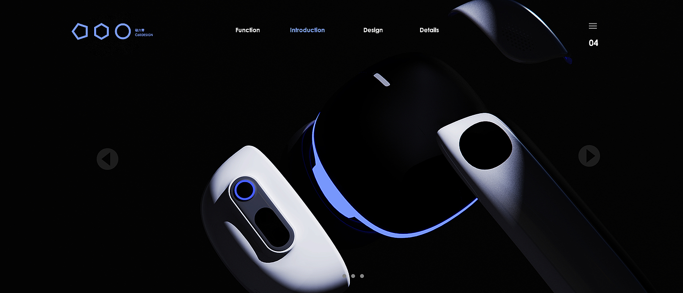 Erys，headset，science and technology，future，blue，technology，