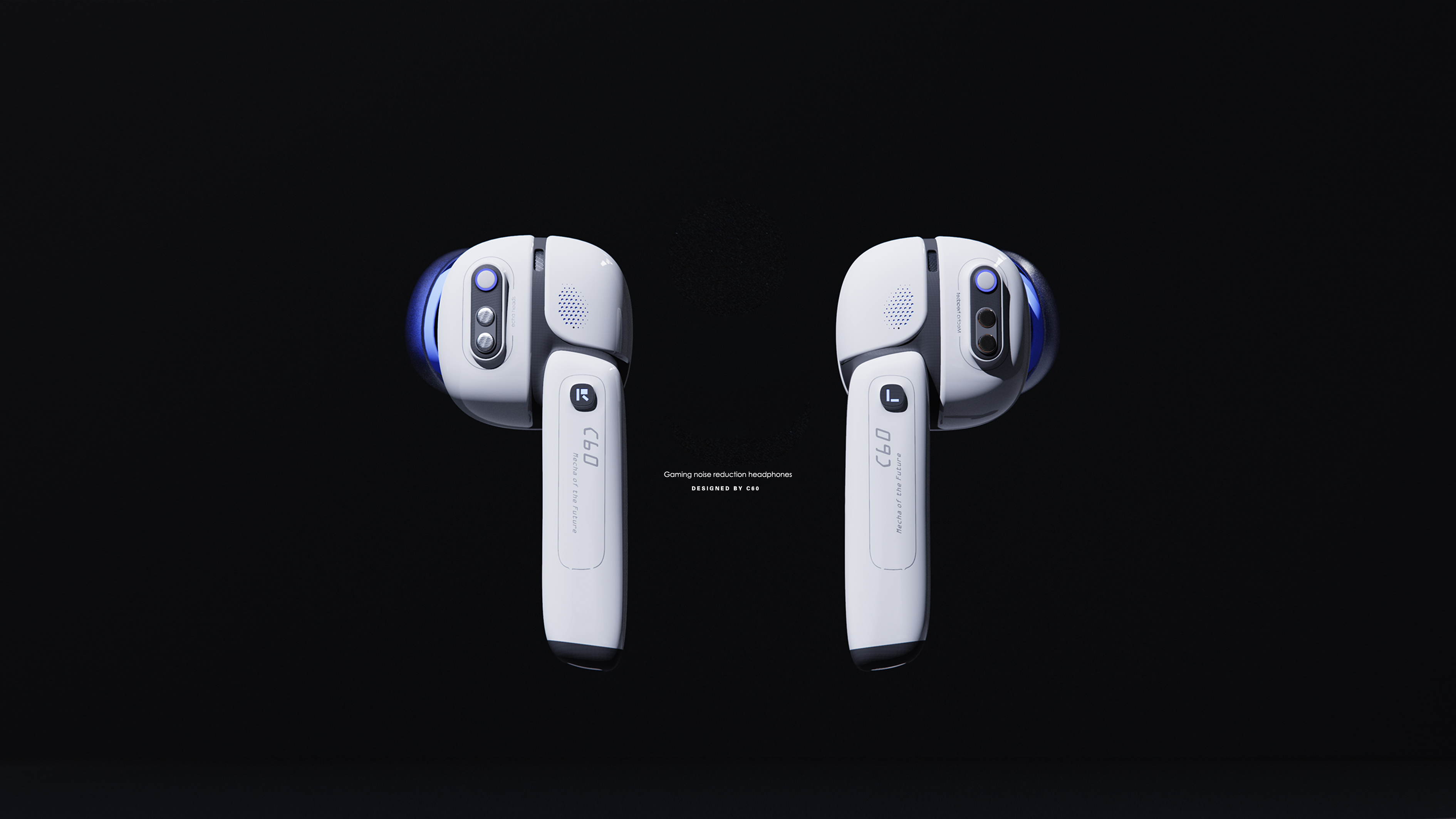 Erys，headset，science and technology，future，blue，technology，