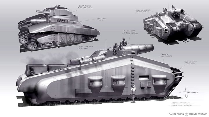 Tank design，design sketch，
