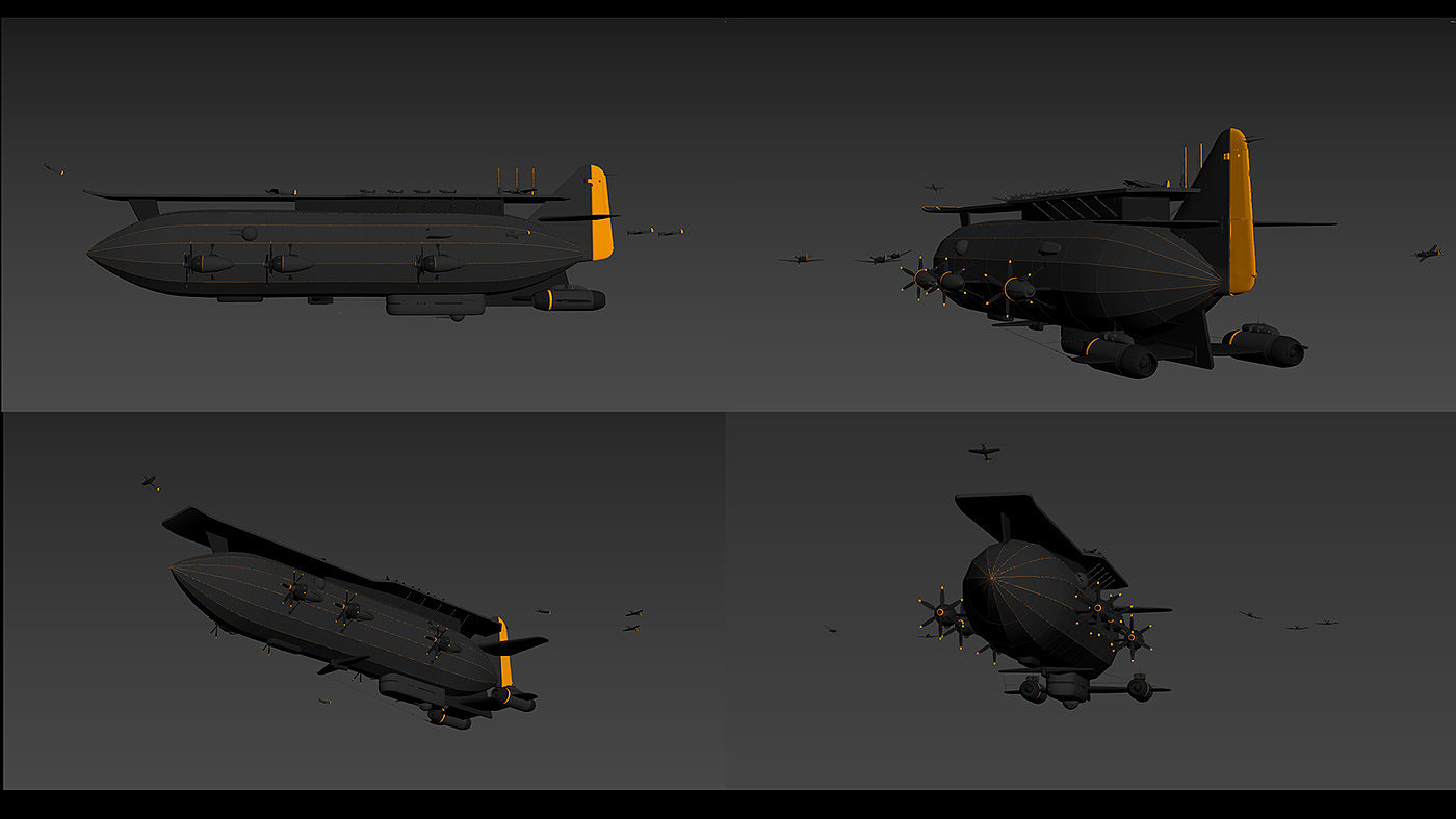 Airship，concept，Zeppelin，
