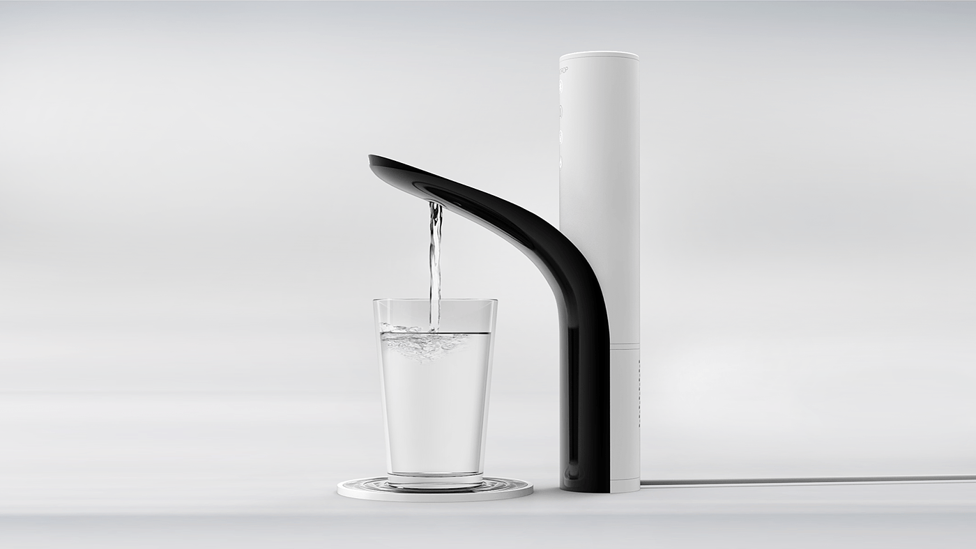 Water purifier，Reduce unnecessary space，Leaf bending design，