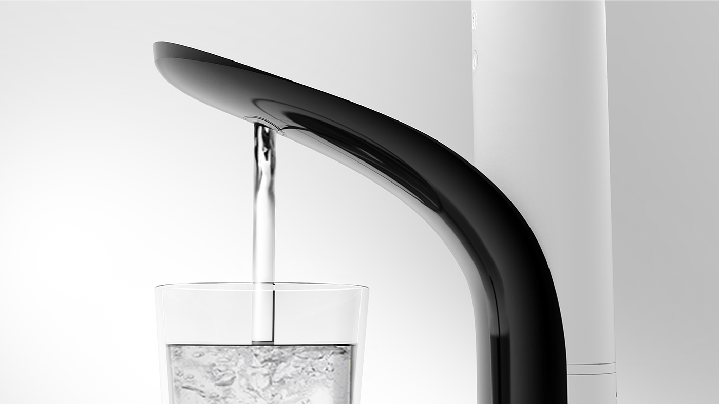 Water purifier，Reduce unnecessary space，Leaf bending design，