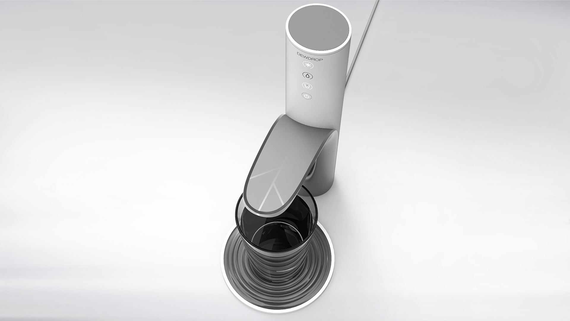 Water purifier，Reduce unnecessary space，Leaf bending design，