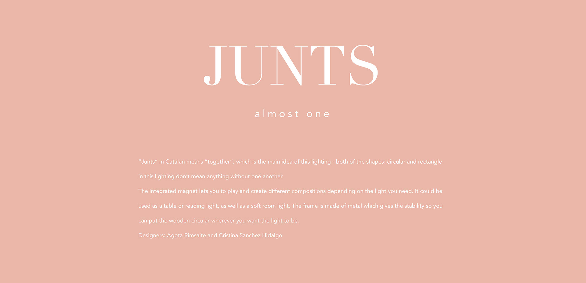 Junts，lighting，Wooden round lamp，