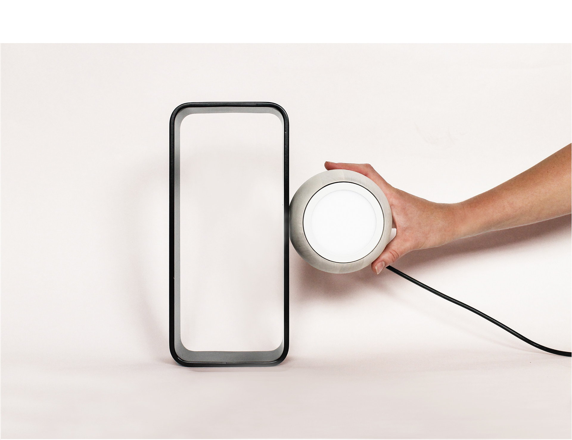 Junts，lighting，Wooden round lamp，