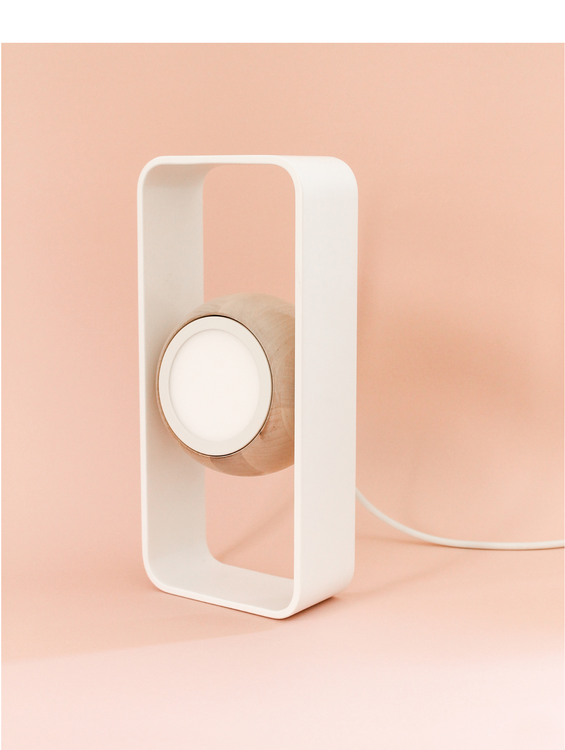 Junts，lighting，Wooden round lamp，