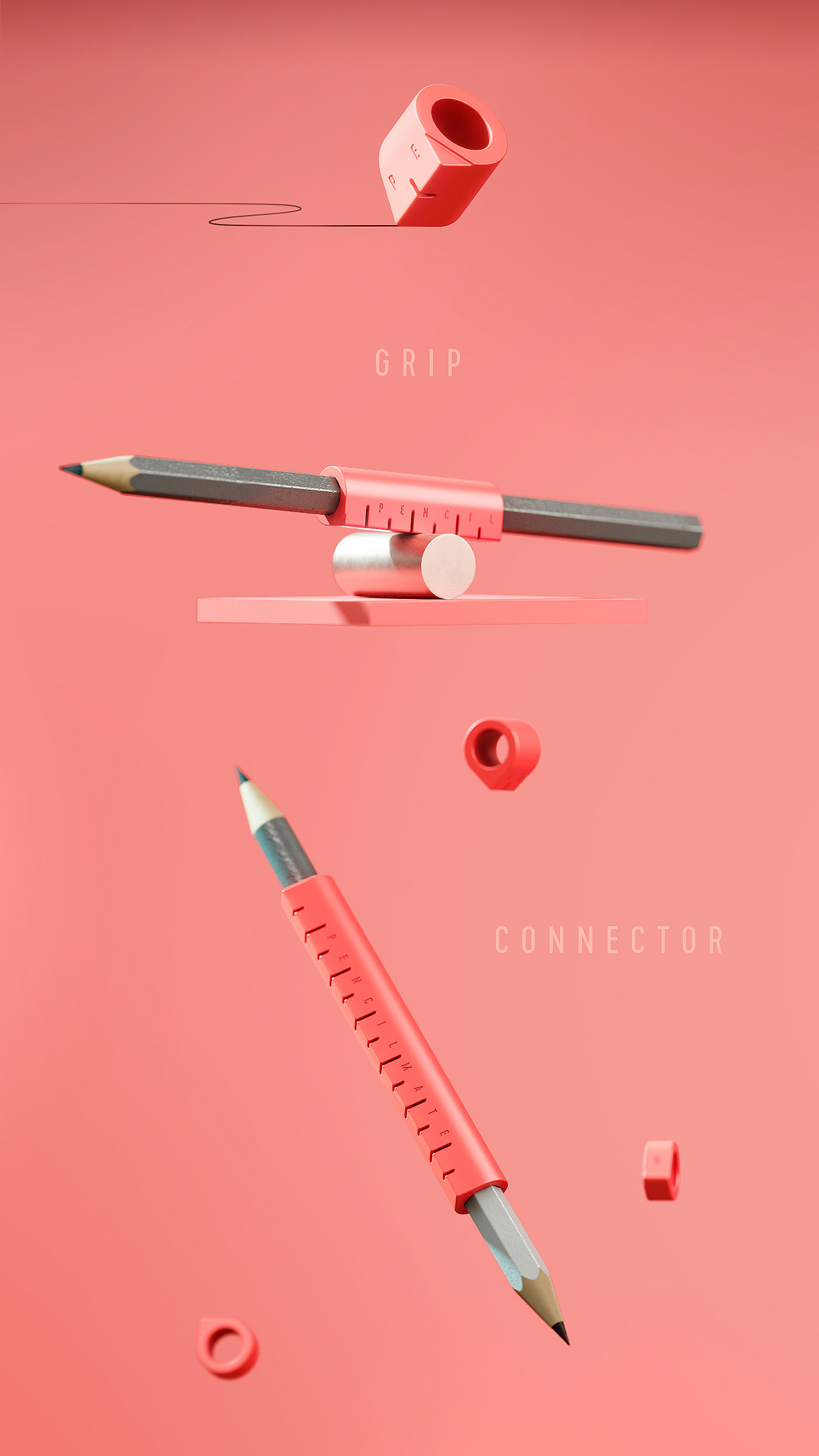 pencil，eraser，Stationery，conceptual design，