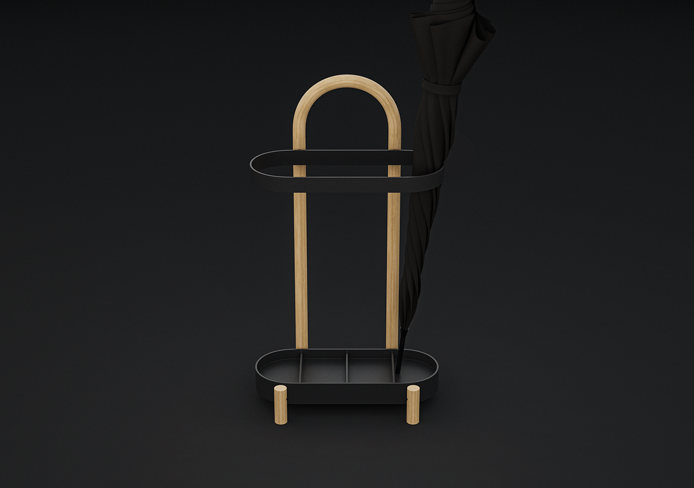 Umbrella frame，Steam bending，wooden ，