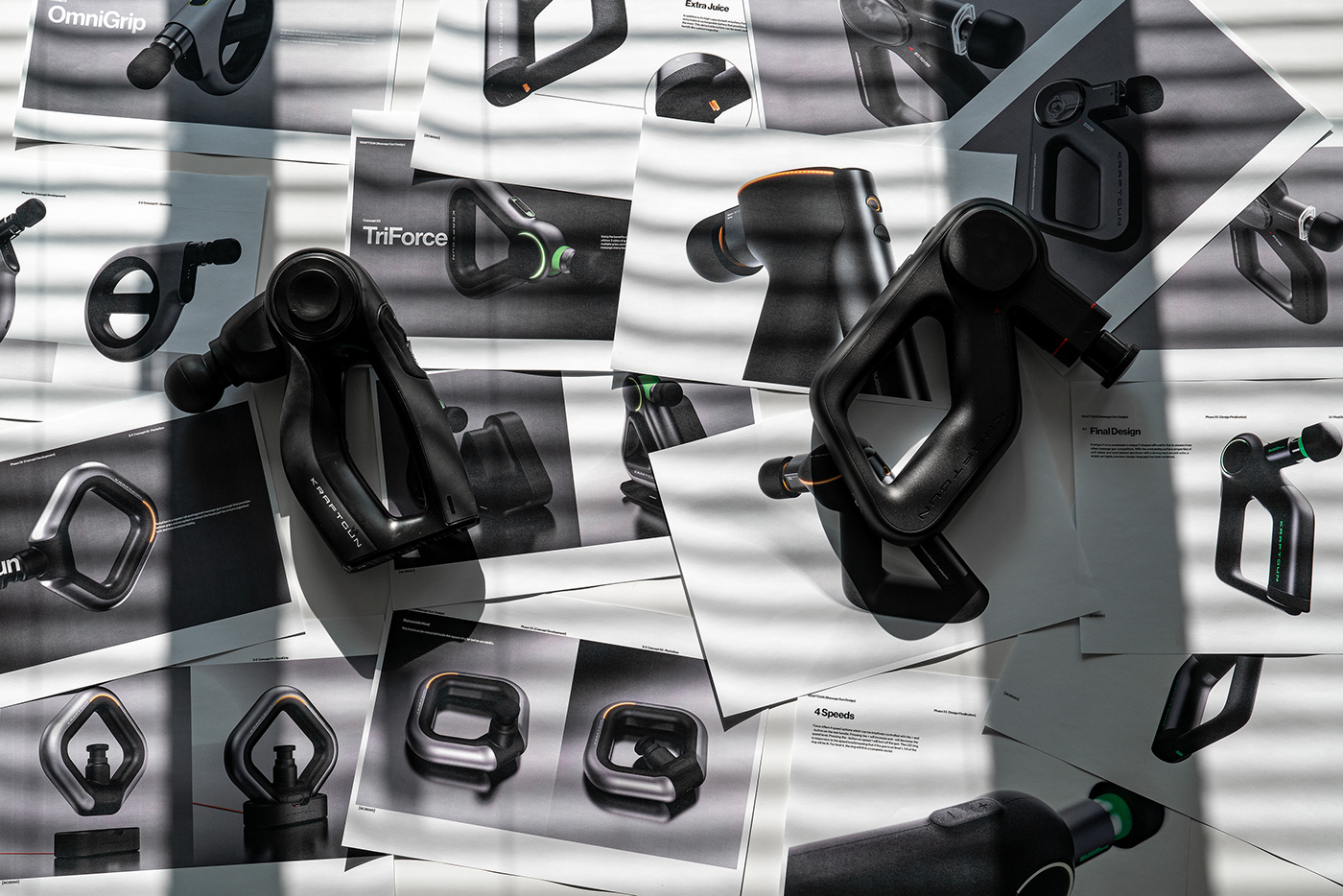 Kraft gun company，Massage gun，circular，