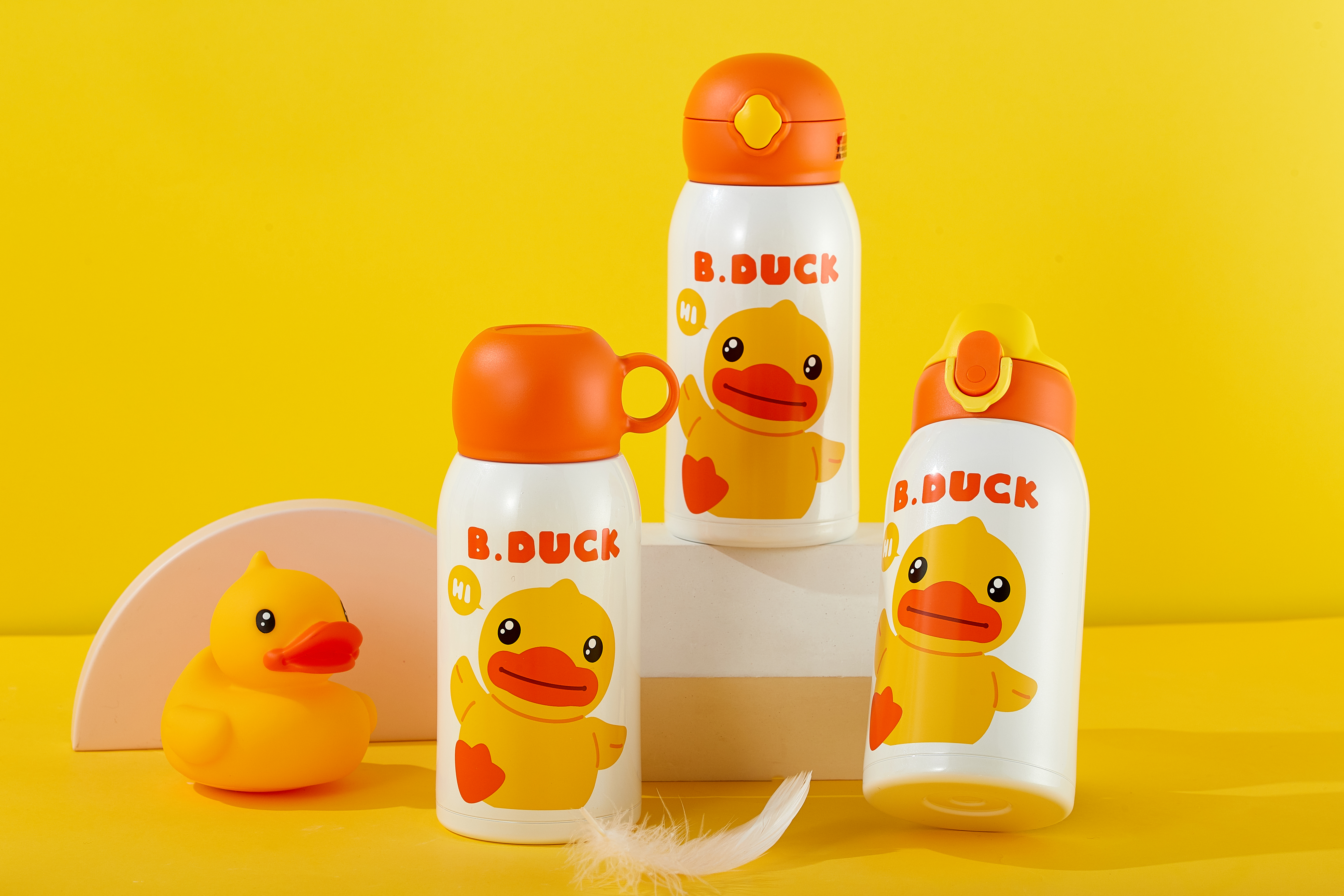 Children's straw thermos cup，