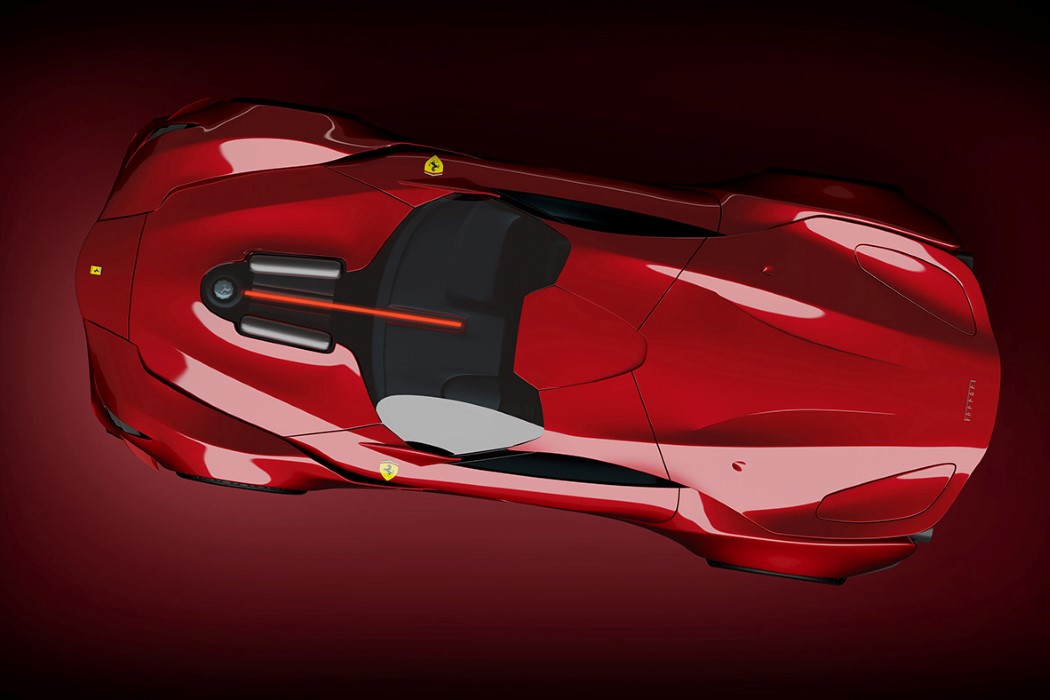 Ferrari Casco rosso，Breaking point，Dig out the side mirror，