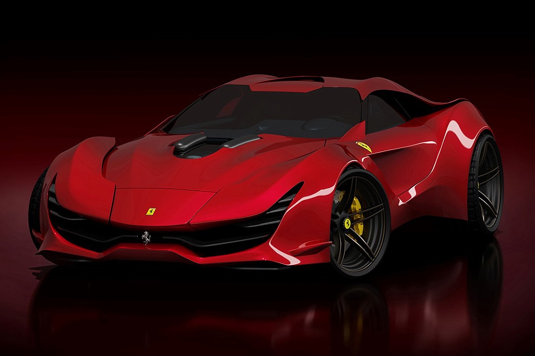 Ferrari Casco rosso，Breaking point，Dig out the side mirror，