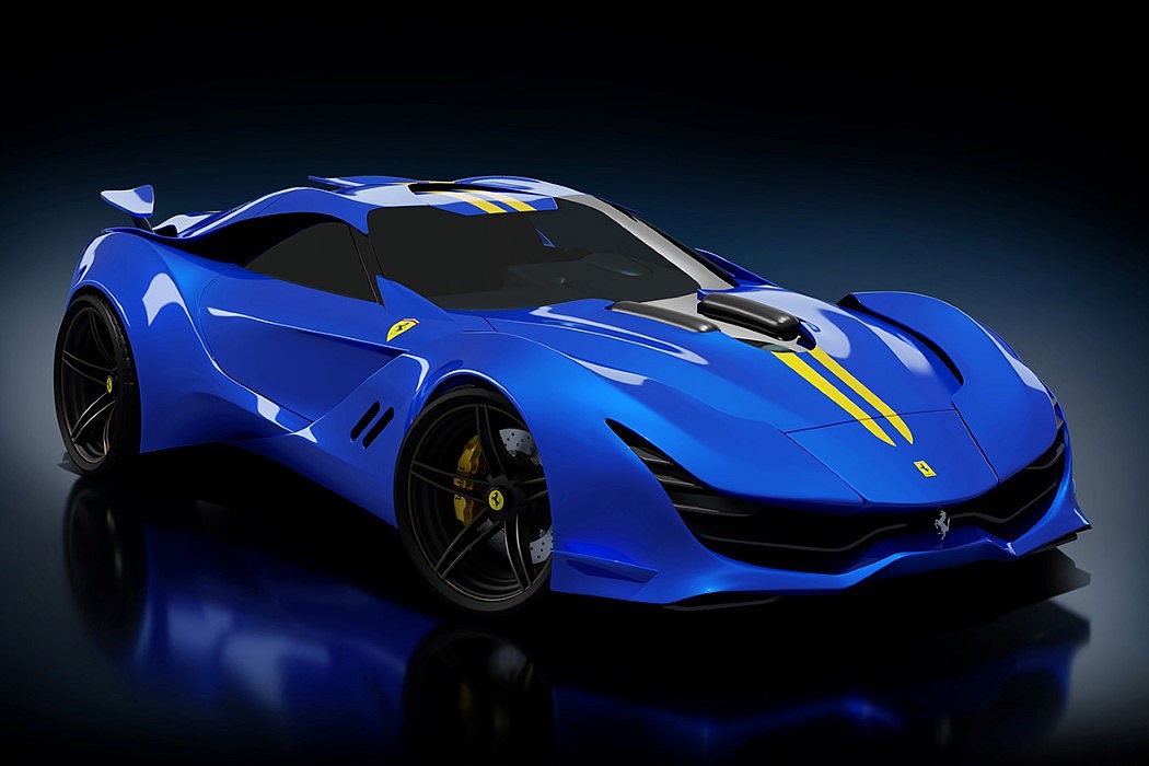 Ferrari Casco rosso，Breaking point，Dig out the side mirror，