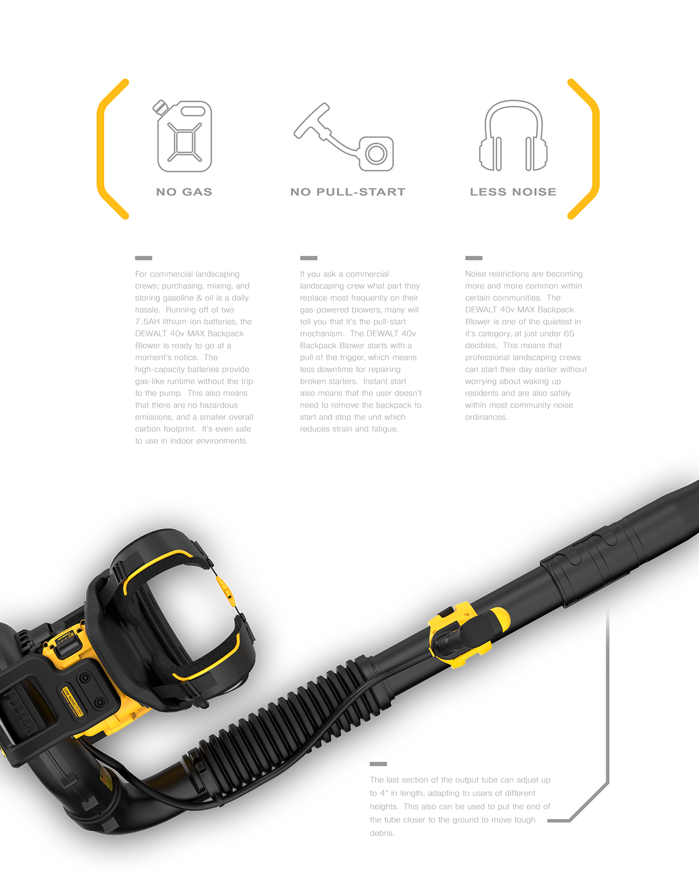 Tool design，Backpack Blower，dewalt，Wearable tools，
