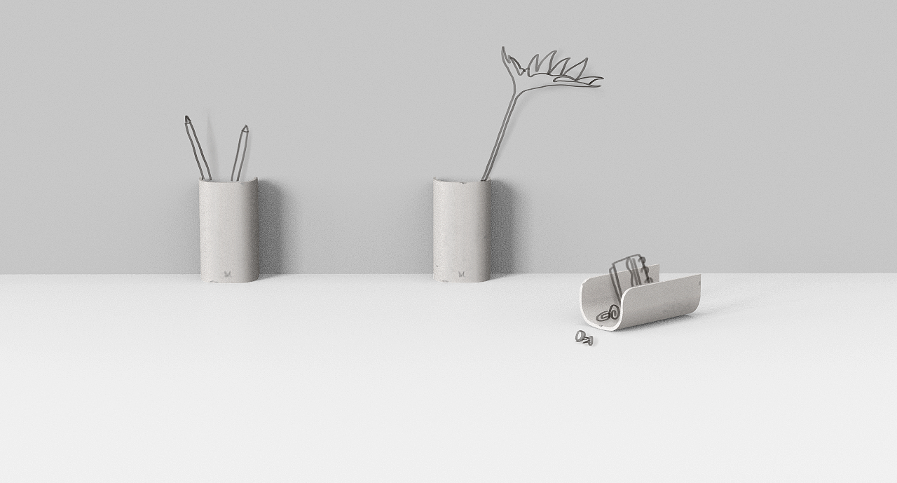 pen container，vase，Fair faced concrete，Receive，