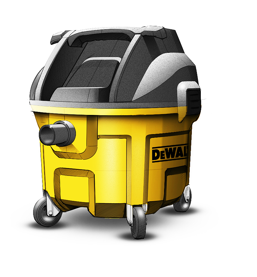 Site equipment，dewalt，Site vacuum cleaner，Tool design，