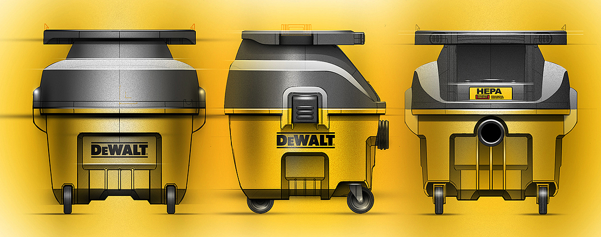 Site equipment，dewalt，Site vacuum cleaner，Tool design，