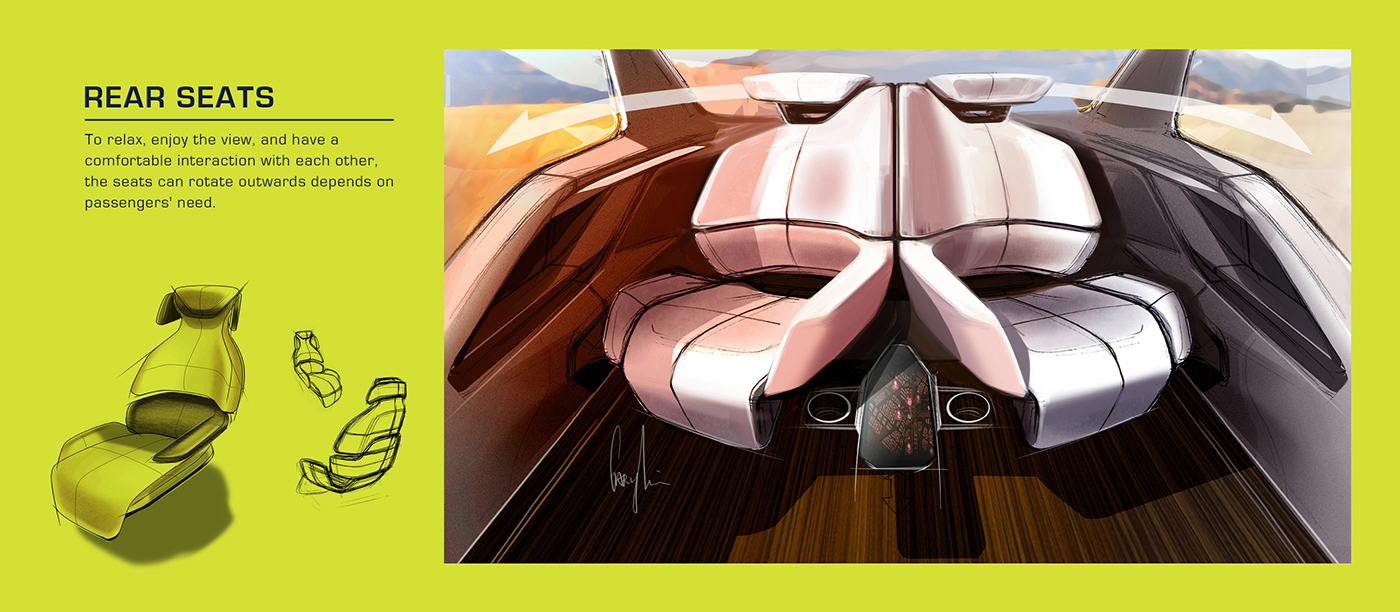 Automobile design，Automotive interior，Render，SUBARU，Ubee ，