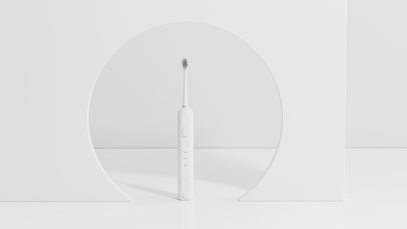 product design，industrial design，sample reels，Keyshot rendering，Electric toothbrush，