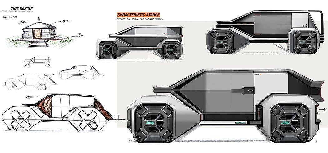 future，electric vehicle，automatic，Jeep Ger / D-nomad，concept，Campervan，