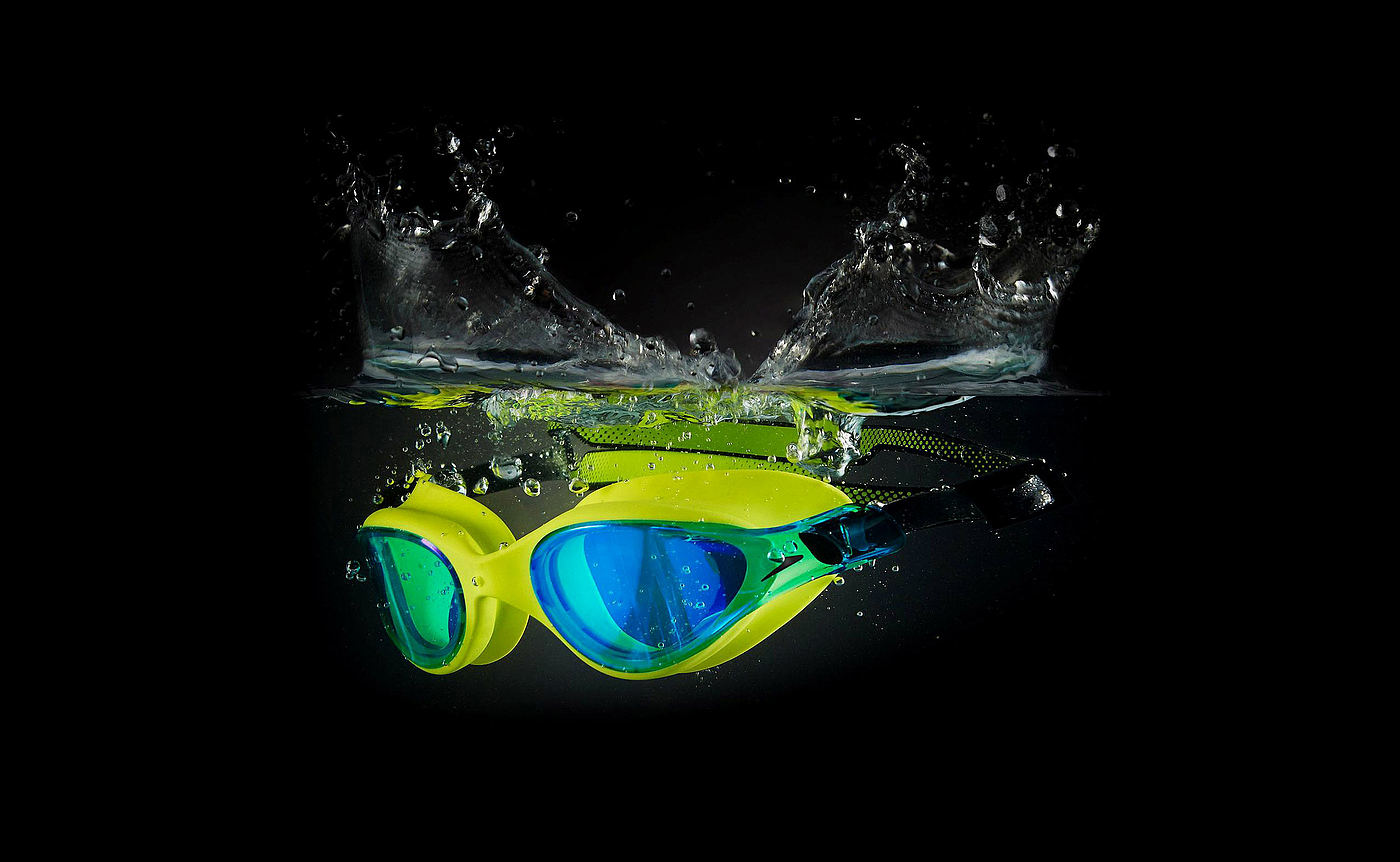 Swimming goggles，Goggles，3d，Swimming，red dot，