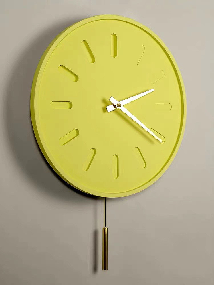 Light cement clock，