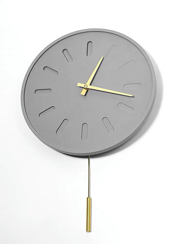 Light cement clock，