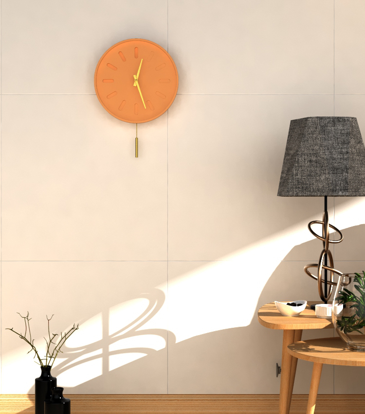Light cement clock，