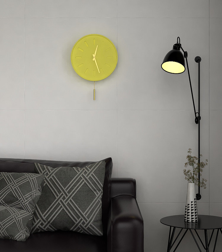 Light cement clock，