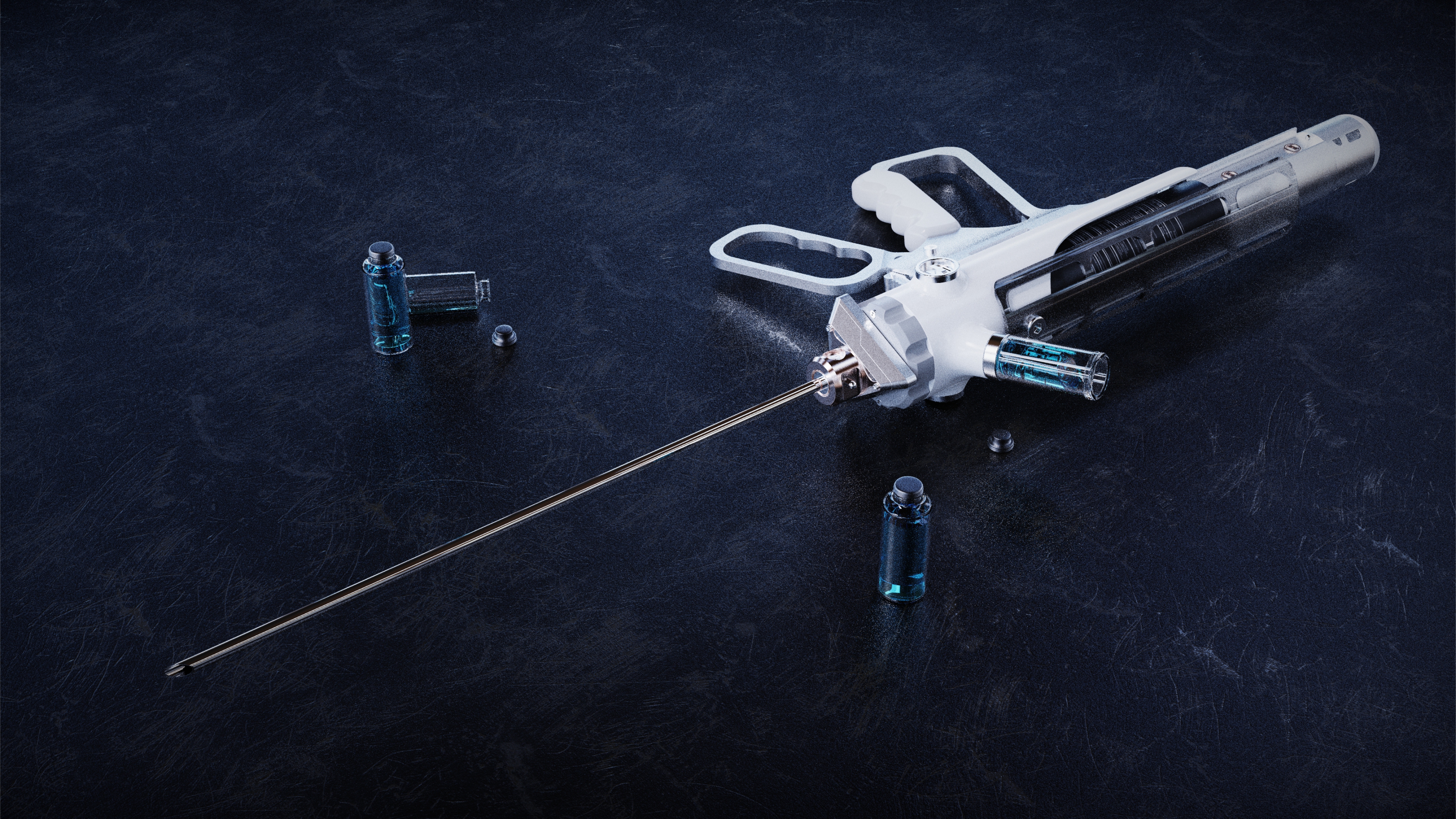 Keyshot rendering exercise，Sports car，Game handle，Syringe，