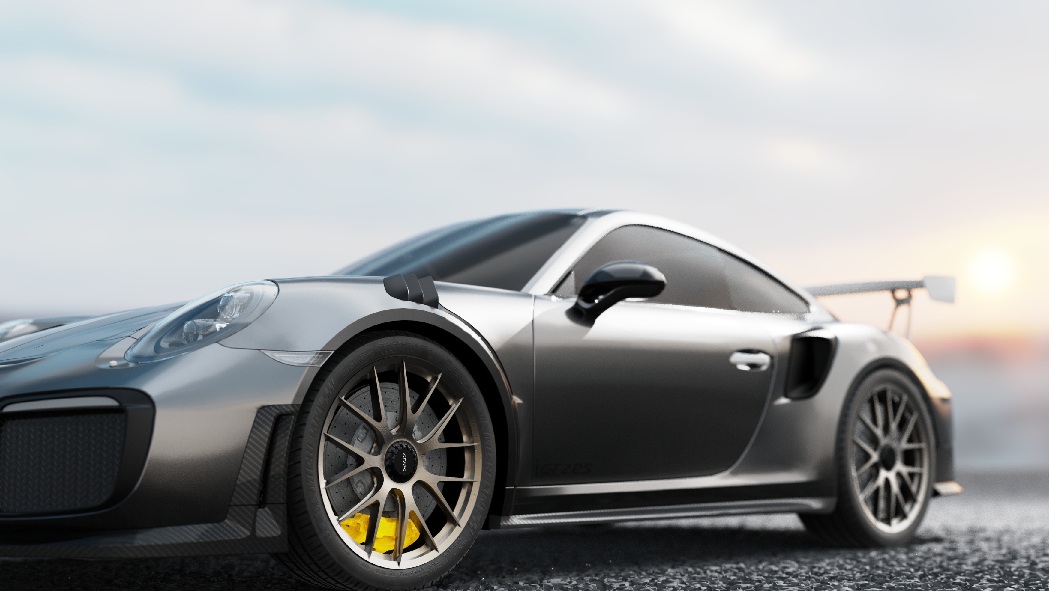 Keyshot rendering exercise，Sports car，Game handle，Syringe，