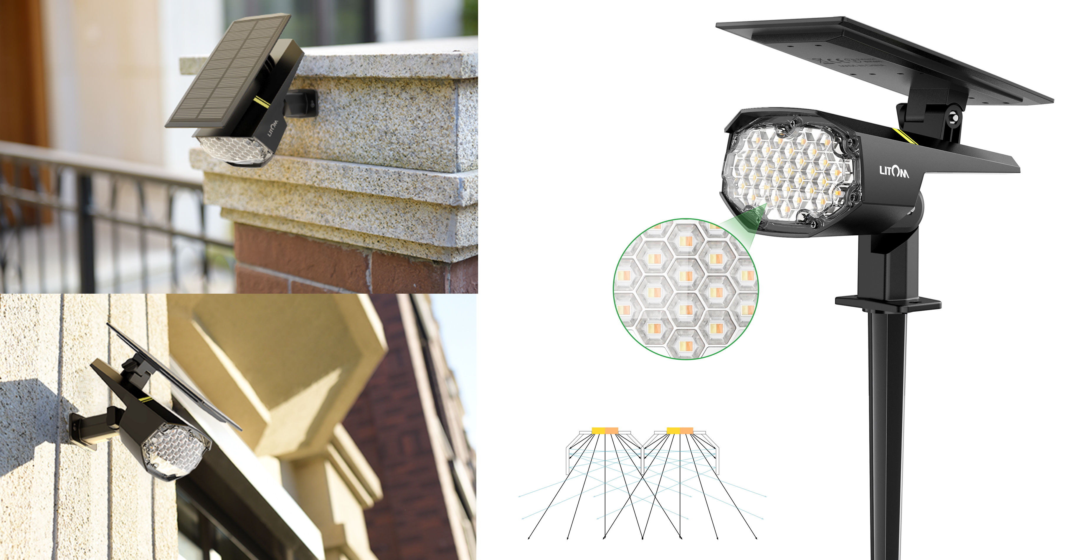 Solar lamp，lamp，outdoors，Wall lamp，Ground plug lamp，