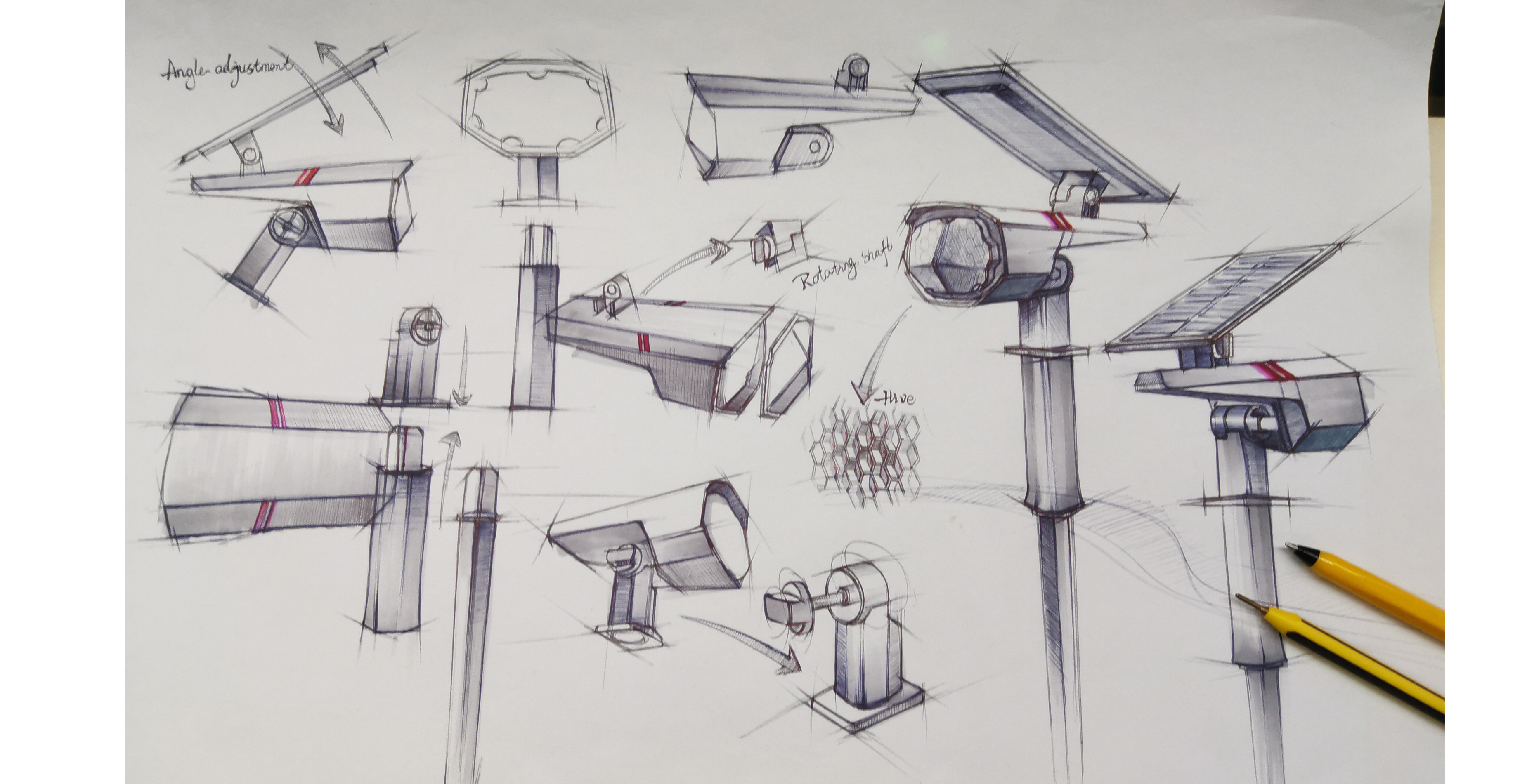 Solar lamp，lamp，outdoors，Wall lamp，Ground plug lamp，