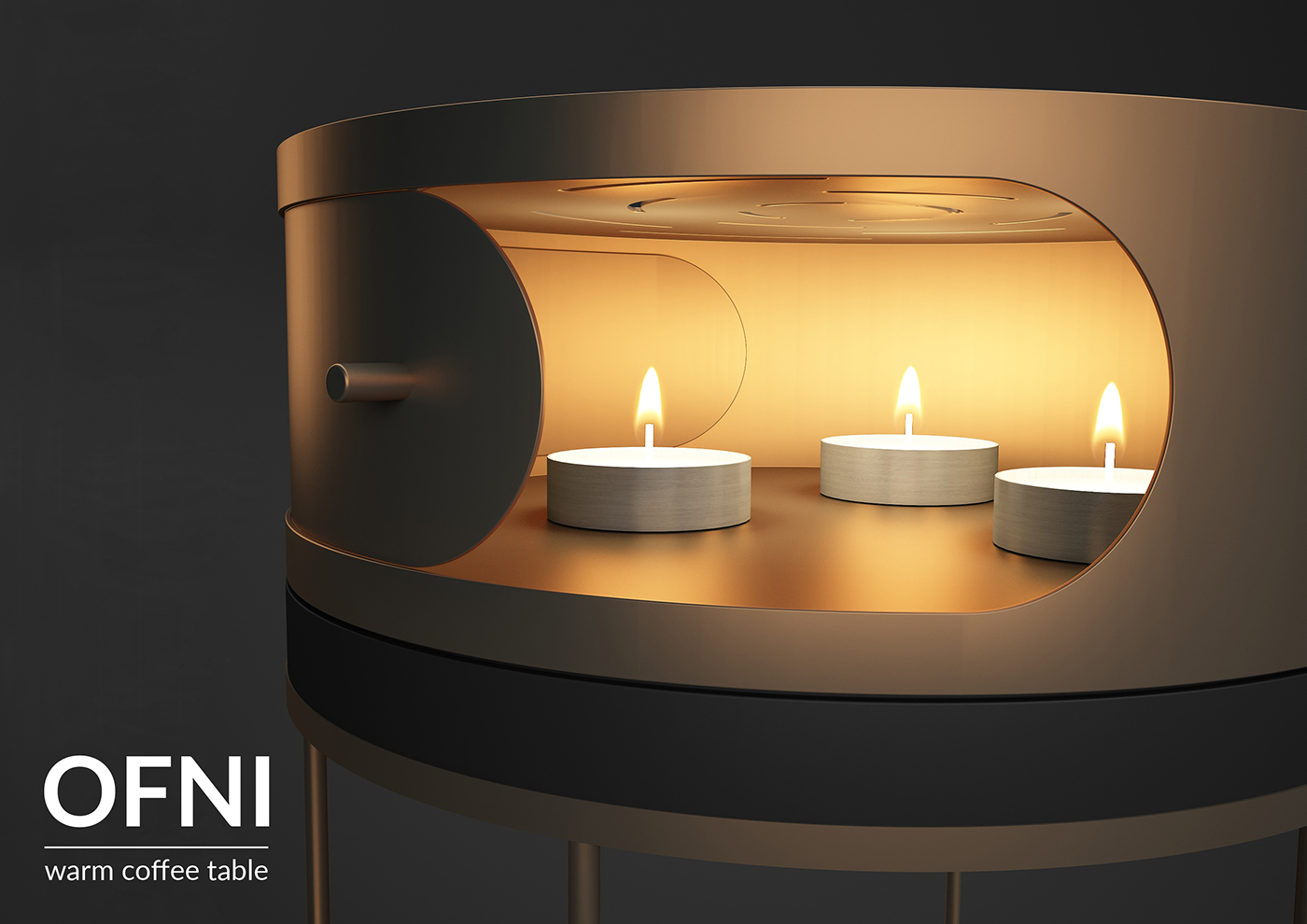 Coffee table，often，warm，candle，furniture design ，