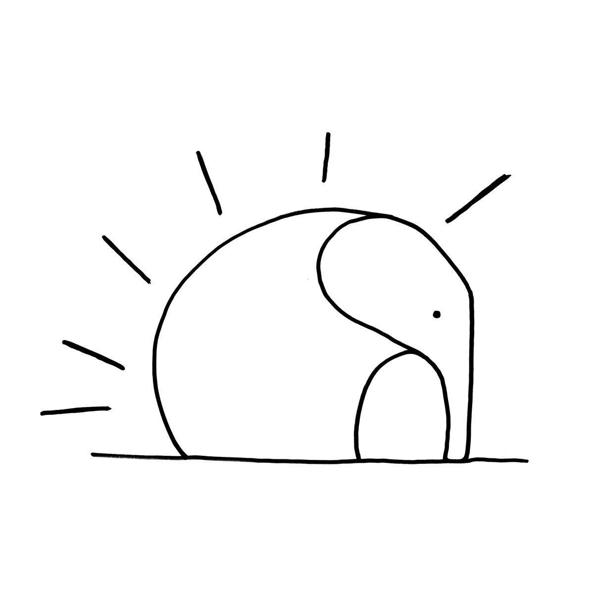 Desk lamp，elephant，3D printing，white，