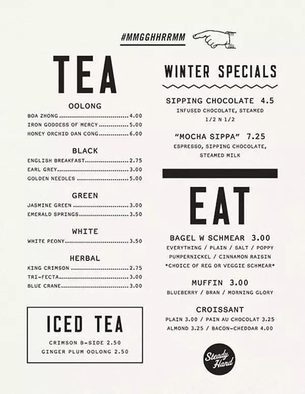 restaurant，menu，Design，originality，