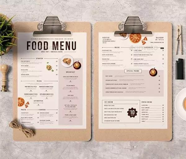 restaurant，menu，Design，originality，