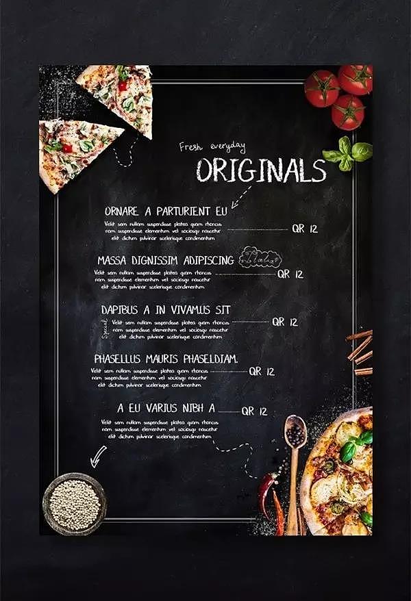 restaurant，menu，Design，originality，