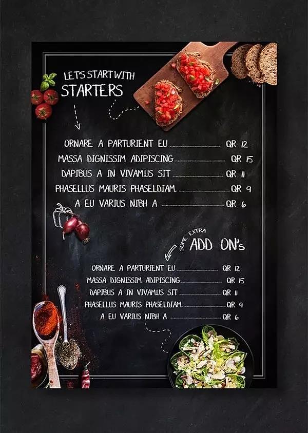 restaurant，menu，Design，originality，