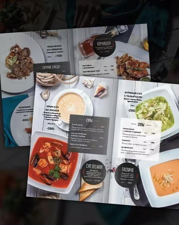 restaurant，menu，Design，originality，