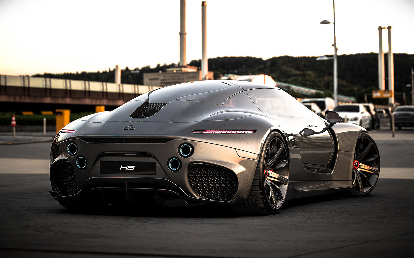 automobile，cgi，concept，Ferrari，Super run，