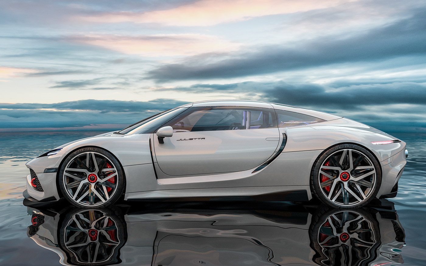 automobile，cgi，concept，Ferrari，Super run，