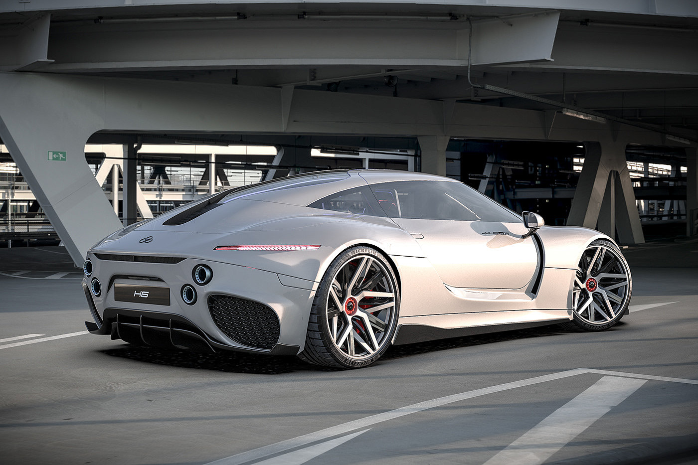 automobile，cgi，concept，Ferrari，Super run，