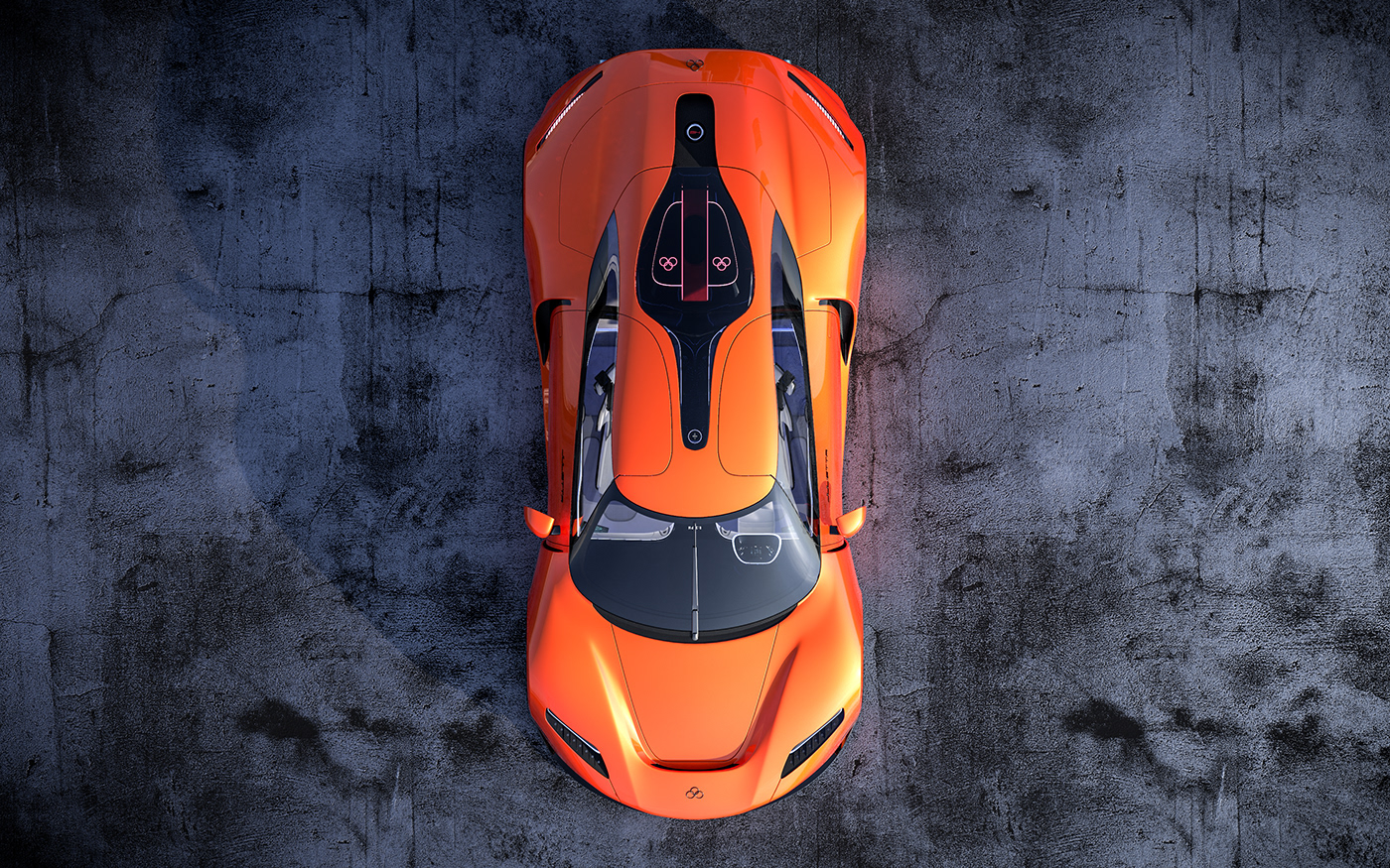 automobile，cgi，concept，Ferrari，Super run，