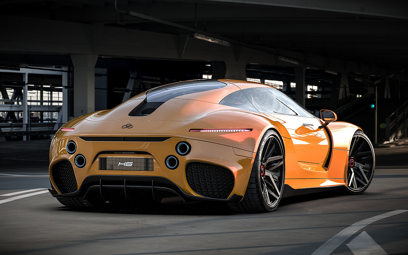 automobile，cgi，concept，Ferrari，Super run，