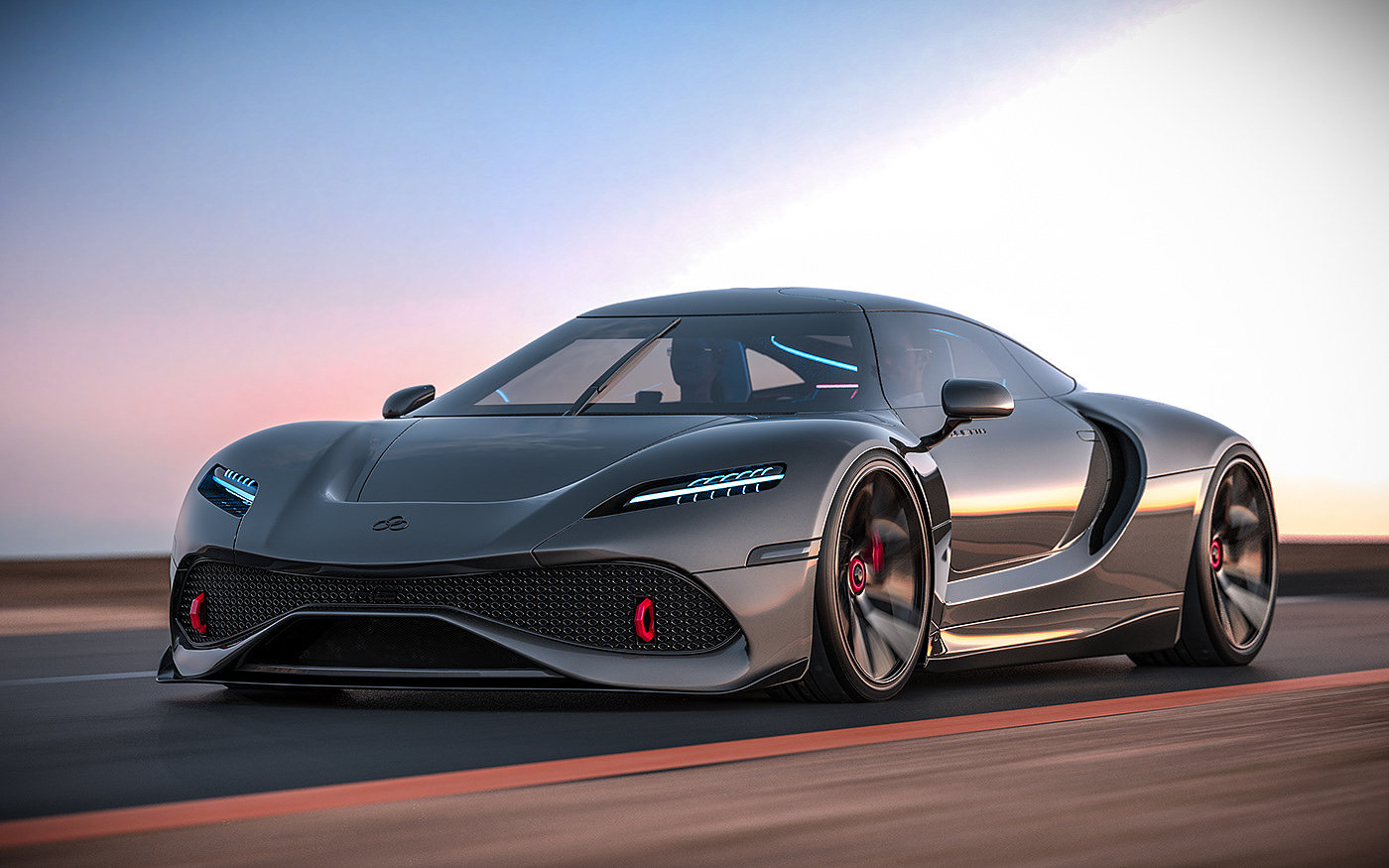 automobile，cgi，concept，Ferrari，Super run，