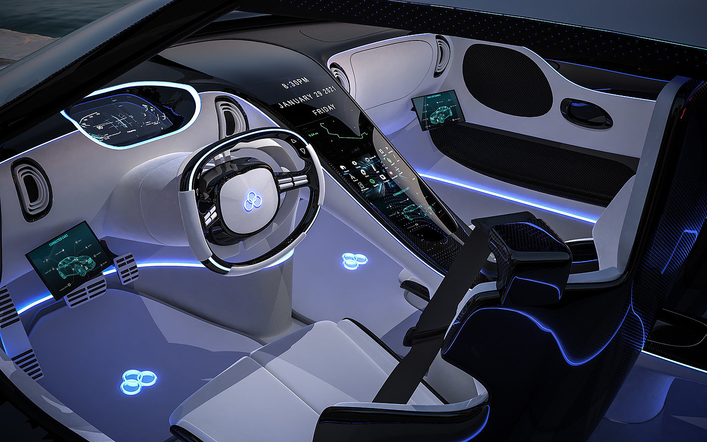 automobile，cgi，concept，Ferrari，Super run，