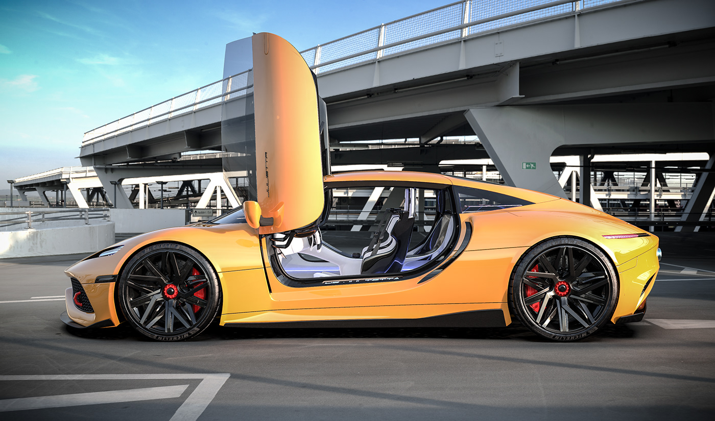 automobile，cgi，concept，Ferrari，Super run，