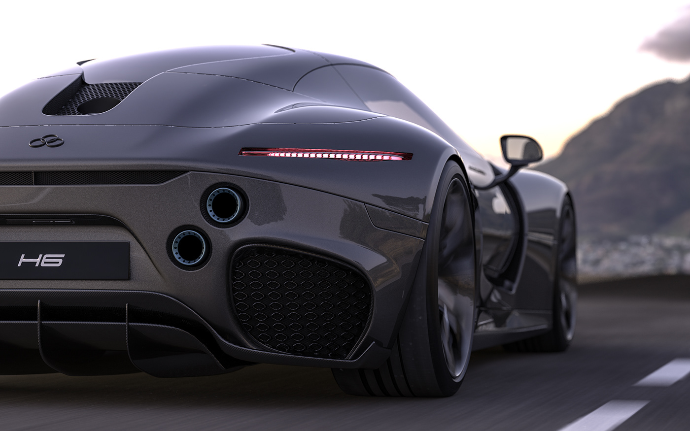 automobile，cgi，concept，Ferrari，Super run，